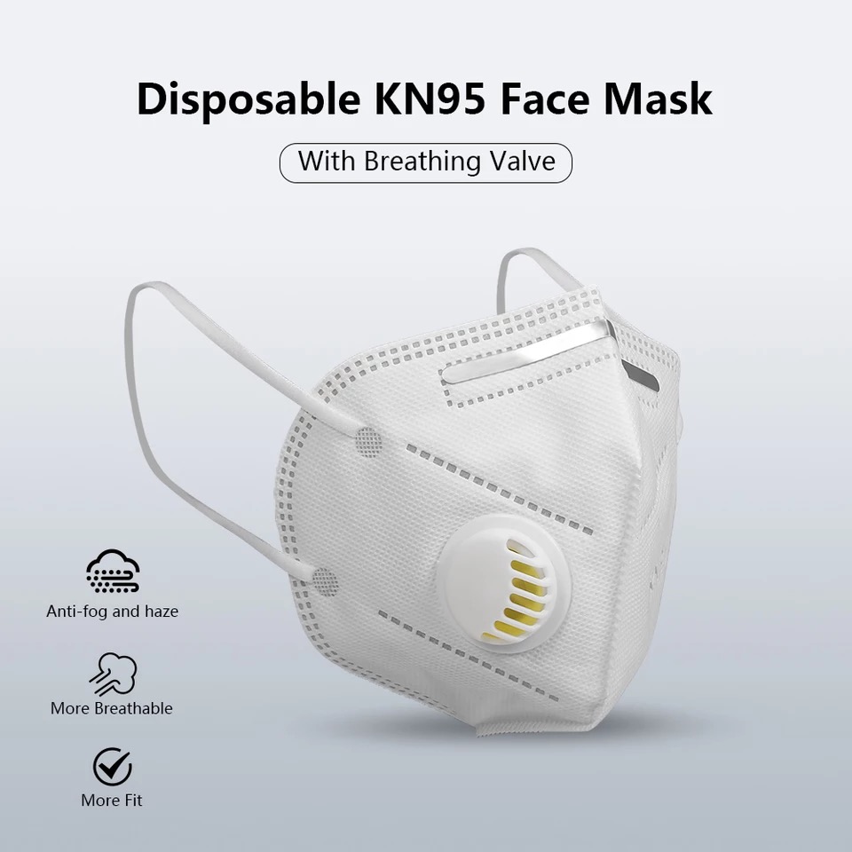 Pack Of 5 Face Mask With Valve