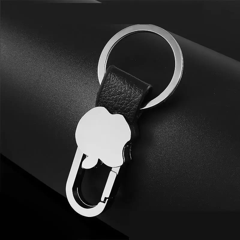 Waist Buckle Metal Apple Leather Key Chain