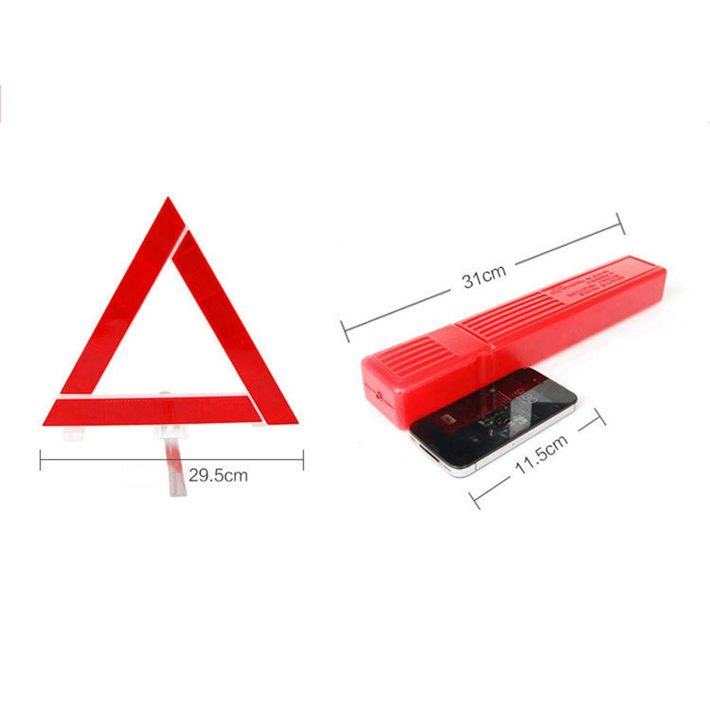 2 PCS Reflective Triangle Safety Warning Sign