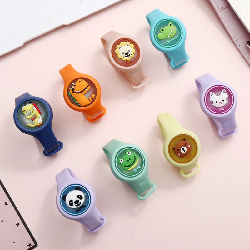 Anti Mosquito Kids Cartoon Silicone Wristband Watch