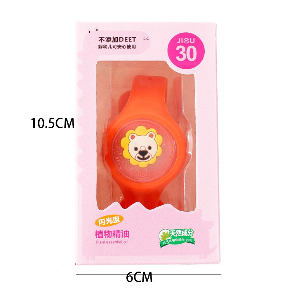 Anti Mosquito Kids Cartoon Silicone Wristband Watch