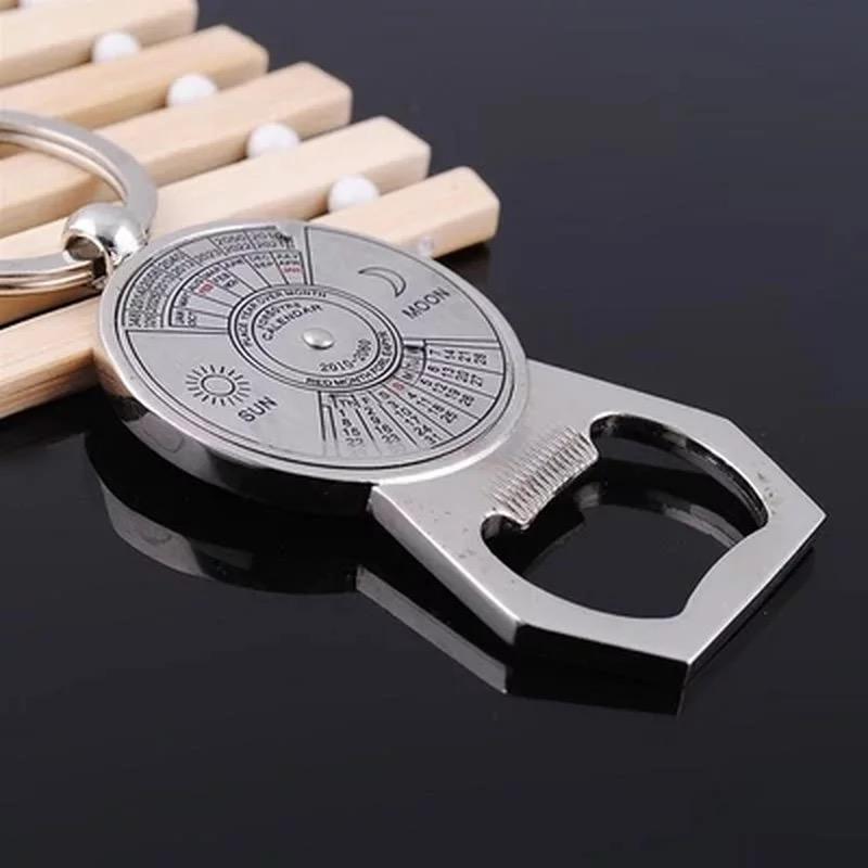 New Unique Creative 50 Years Calendar Key Chain With Bottle Opener Ring