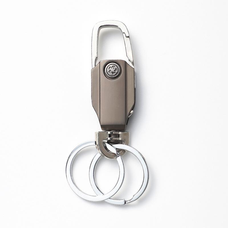 Double Ring Lock Metal Key Chain