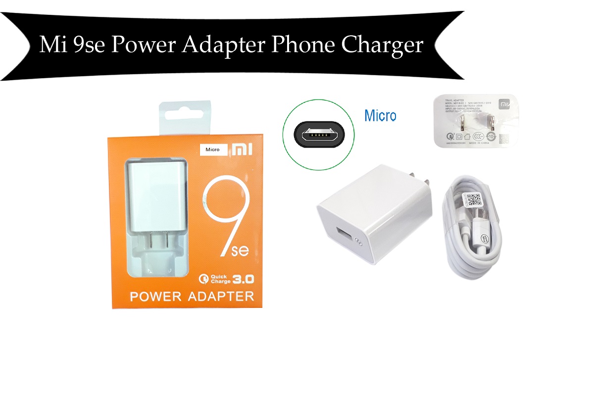 Mi 9se Micro Power Adapter Phone Charger