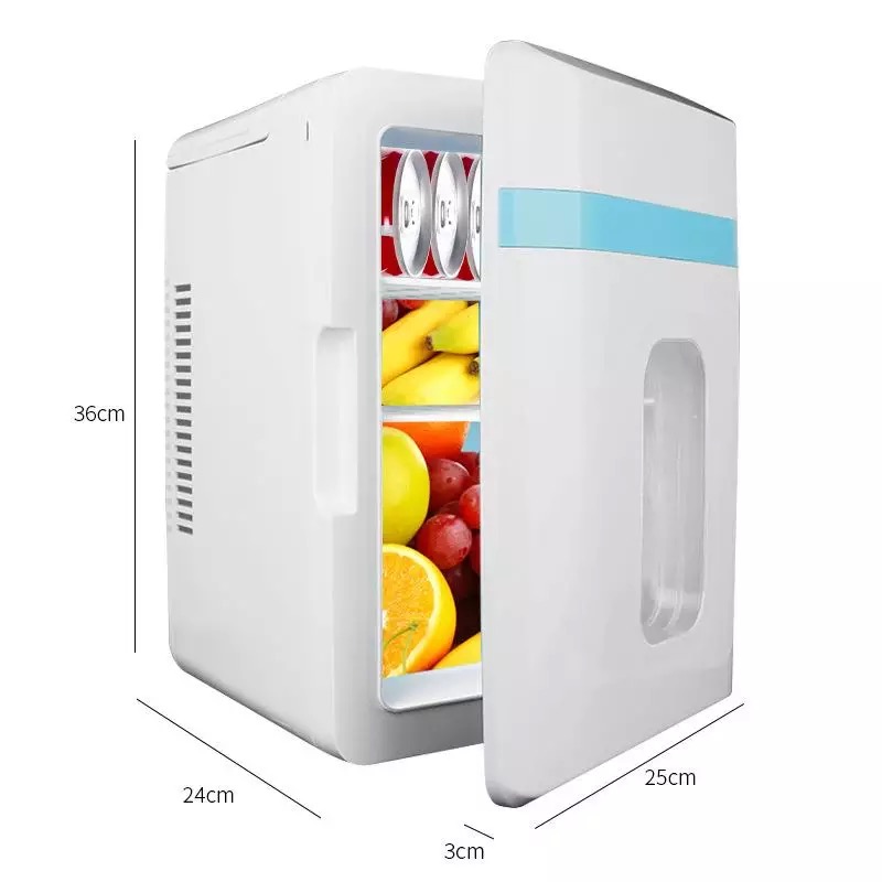 10L Mini Car Fridge Handheld Single Door Refrigerator for Home and Car