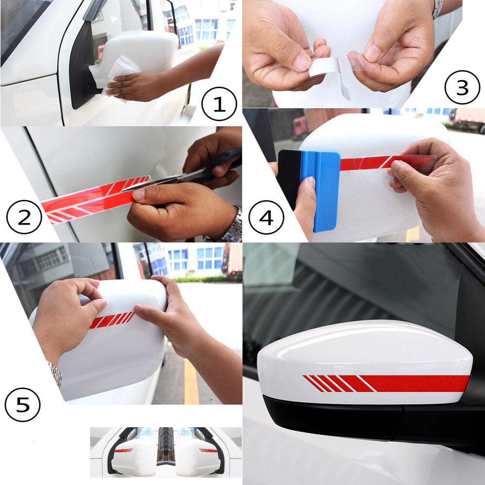 Universal 2pcs Car Side Mirror Sticker