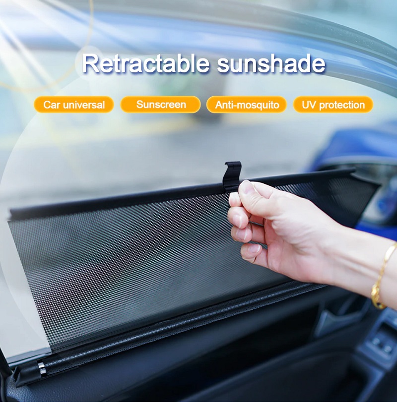 2 Pcs Universal K52 Car Sun Shade Side Window Curtains