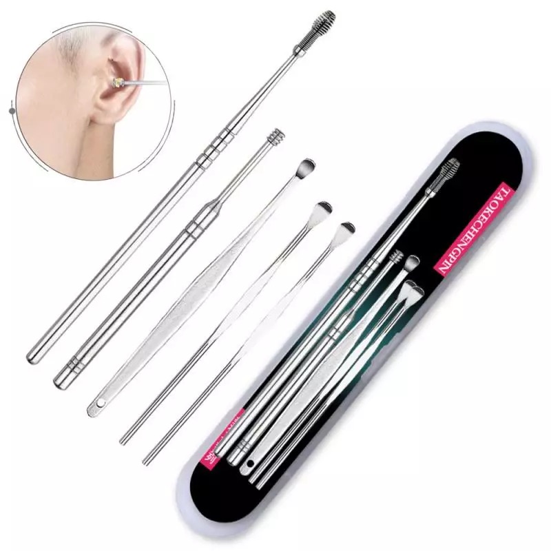 Stainless Steel Ear Wax Catcher Cleaning Tool