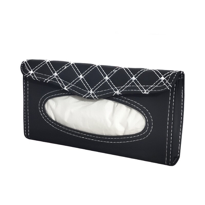 Car Sun Visor Tissue Box PU Leather