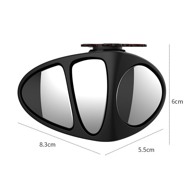 Adjustable 3 in 1 Car Blind Spot Wide Angle View Left Mirror