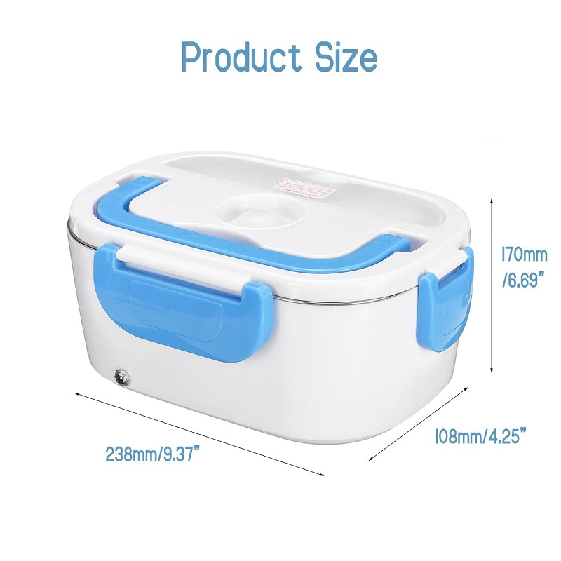 Portable 220V 2 in 1 Electric Heating Lunch Box