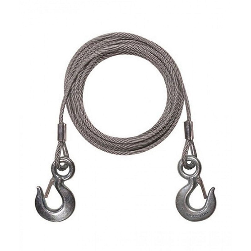 Stainless Steel Cable Tow Rope With Hook 10Ft 