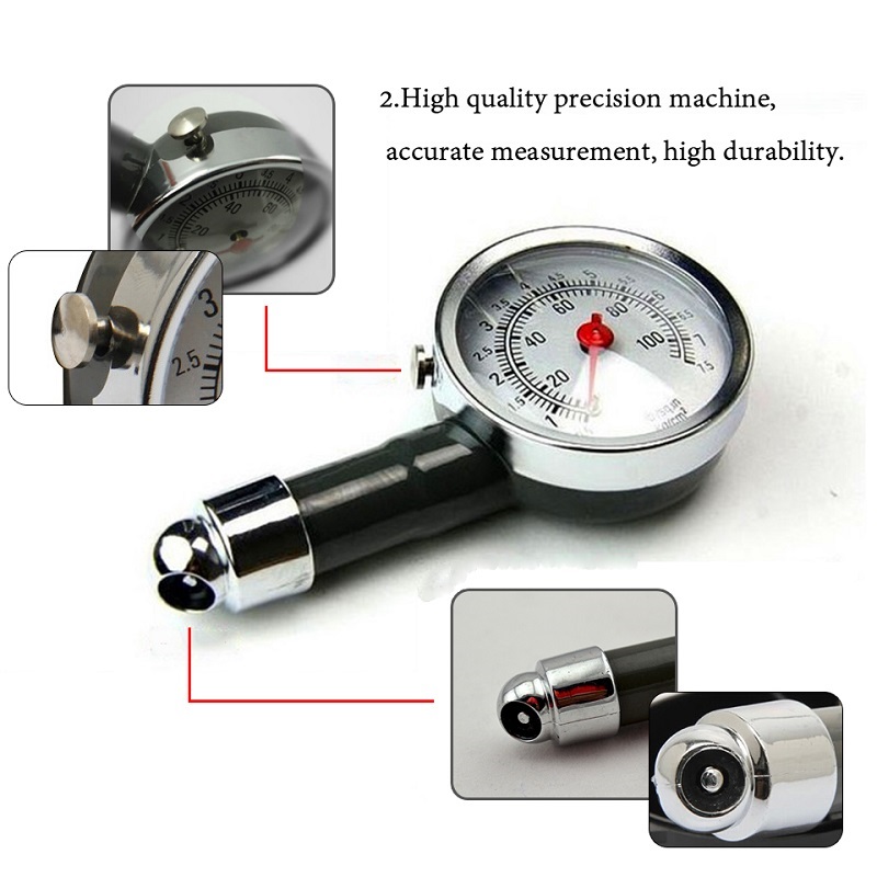 Car Analog Tire Pressure Gauge