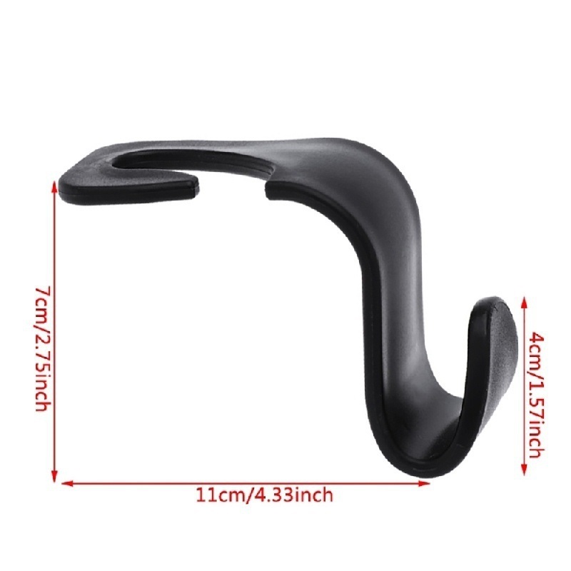 2 Pcs Universal Car Seat Back Hooks