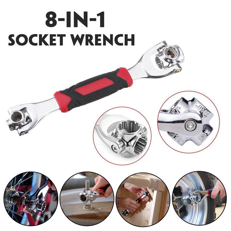 8 in 1 Dual Head Multi Function Universal Socket Wrench