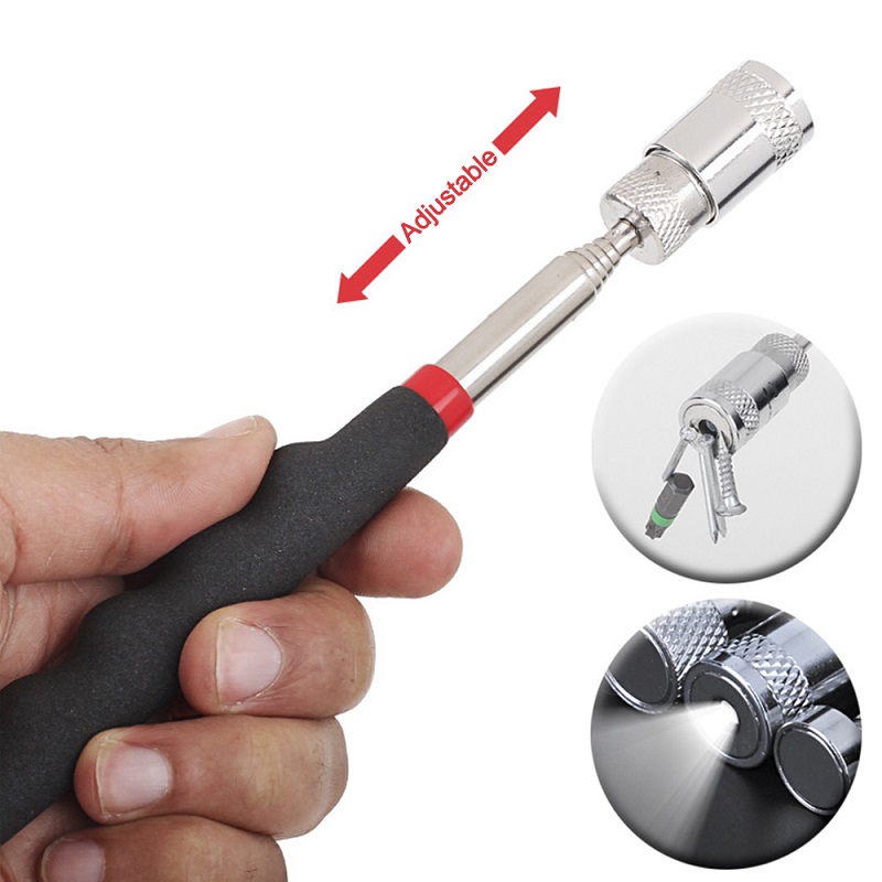 Mini Portable Extendable Telescopic Magnet With Light