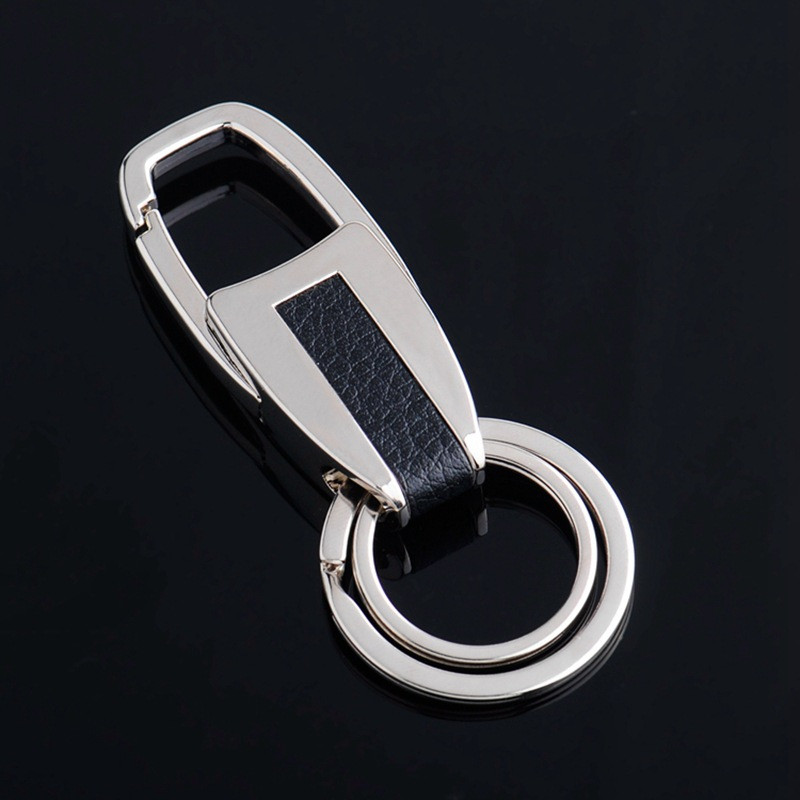 Metal man key chains key Rings Double key Ring