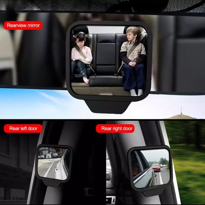 Car Adjustable Side Rear View Blind Spot Mirror