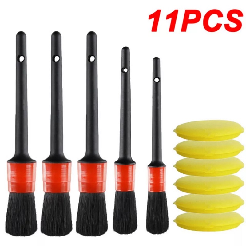 Pack Of 11 Car Detail Brush Cleaning Set