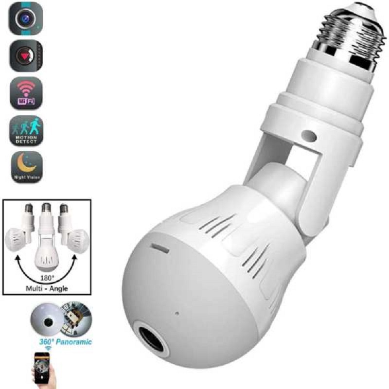 WiFi Flexible Light Bulb Camera 1080P HD