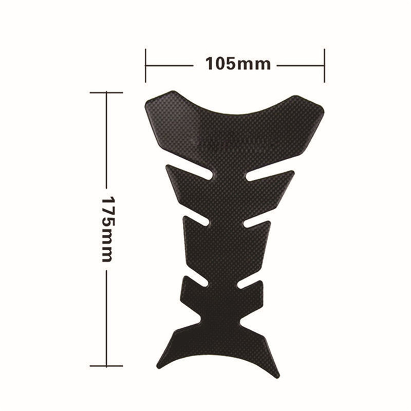 Carbon Fiber Tank Pad Tank Protector For Motorcycle Universal Fish Bone