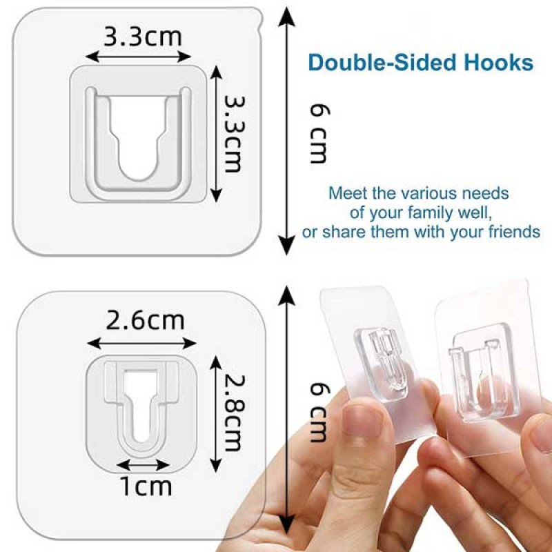 Double-sided Adhesive Wall Hooks