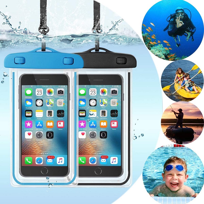 2 Pcs Smartphone Waterproof Pouch Bag
