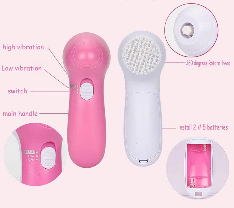 5 in 1 Waterproof Face Cleansing Massager
