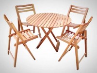 Beech Wood 4 Pcs Folding-