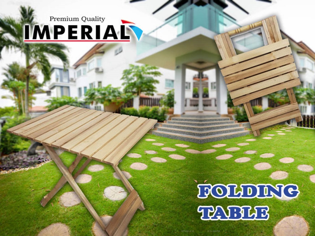 Foldable Beach Wood Square Table Coffee Table