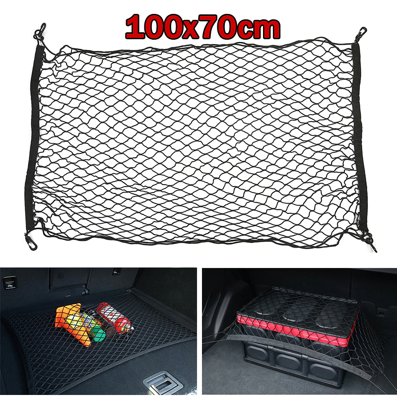 Auto Cargo Net Universal Kofferraum Aufbewahrungsnetz Elastisches Mesh Boot Cargo  Organizer Auto Zubehör