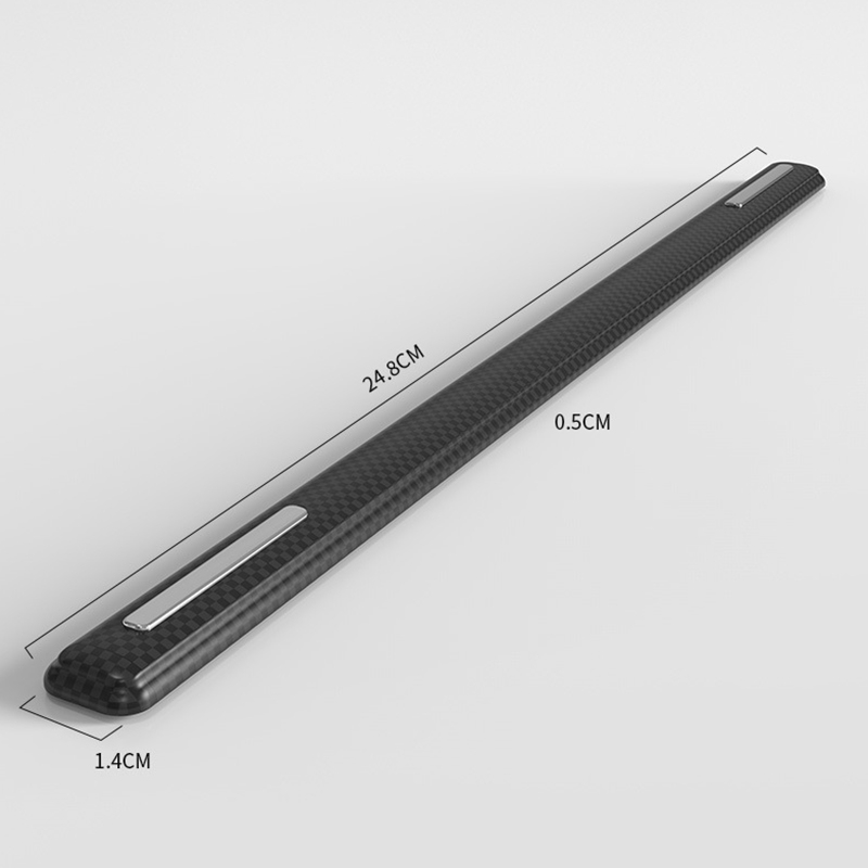 4Pcs Black Carbon Fiber Bumper Anti-Scratch Protector Strips 