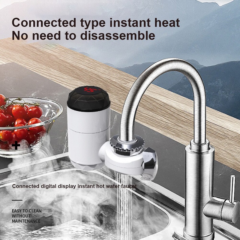 Instant Hot Faucet Water Installation Instant Hot Water Electric Faucet Water Heating For Kitchen Bathroom