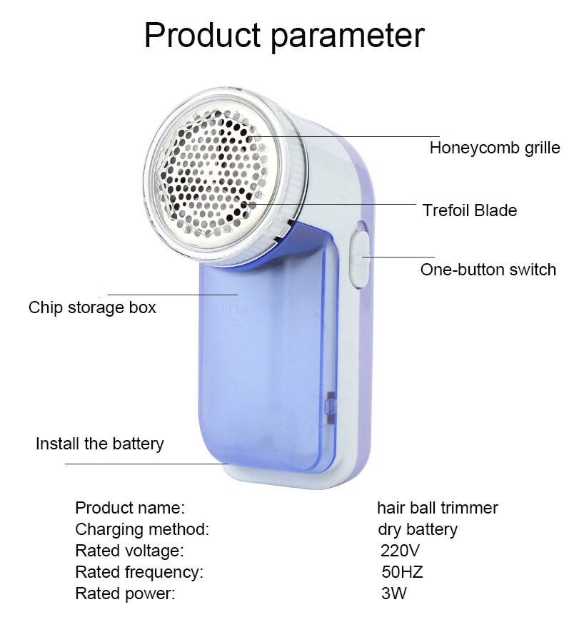 Portable Electric Clothes Fabric Shaver Hair Ball Trimmer Sweater Lint Fuzz Shaver Fluff Remove Lint Pellet Cut Machine