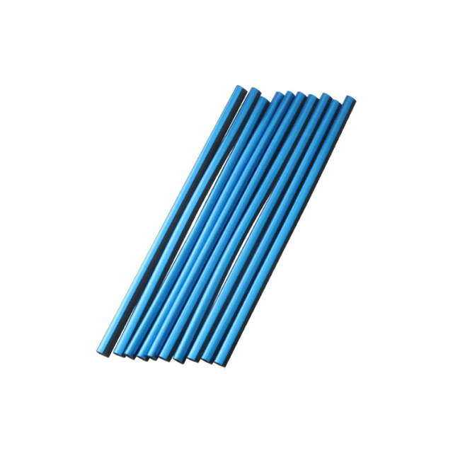 10Pcs Universal Car Air Conditioner Decorative U Shape Moulding Strips Blue