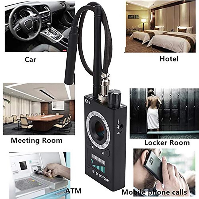 Anti Camera RF Signal Detector Anti Wireless Cam K18 Scanner GSM Audio GSM Device Finder