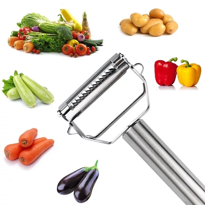 Stainless Steel Multi function Vegetable Peeler Cucumber Carrot Fruit Cutter Julienne Peeler Potato Carrot Grater Kitchen Set