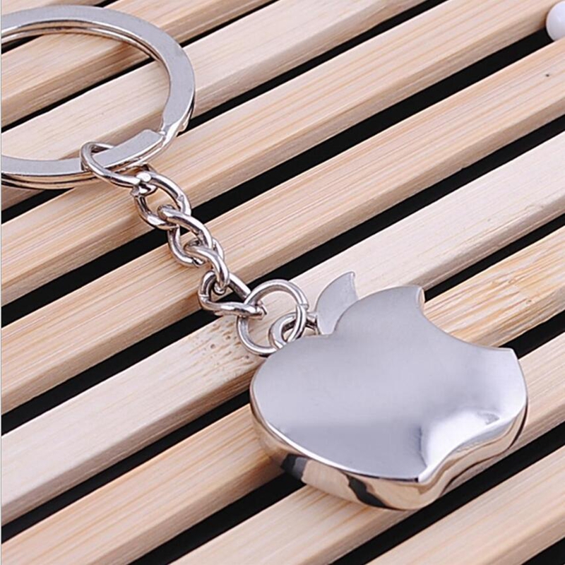 Pack of 4 Apple Key Chain Metal Creative Key Chain