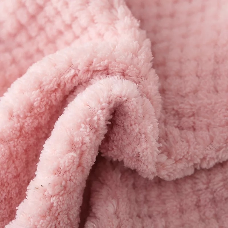 3 Pcs Coral Velvet Bathroom Supplies Soft Hand Towel Absorbent Cloth Dishcloths Hanging Cloth Kitchen