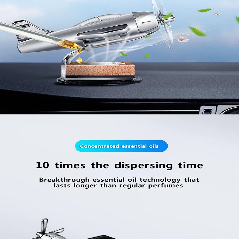 Solar Energy Plane Air Freshener Silver