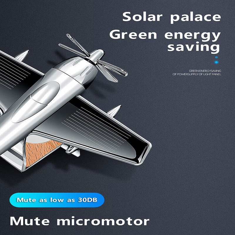 Solar Energy Plane Air Freshener Silver