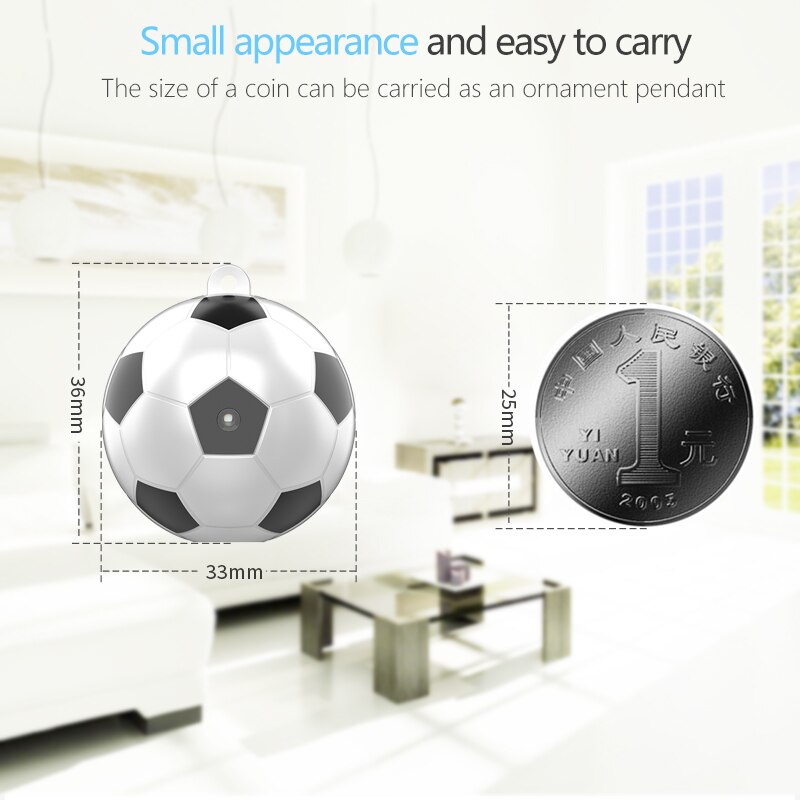 SQ20 High Definition Mini Camera Night Vision For Home Security Mini Football Camera 1080P 