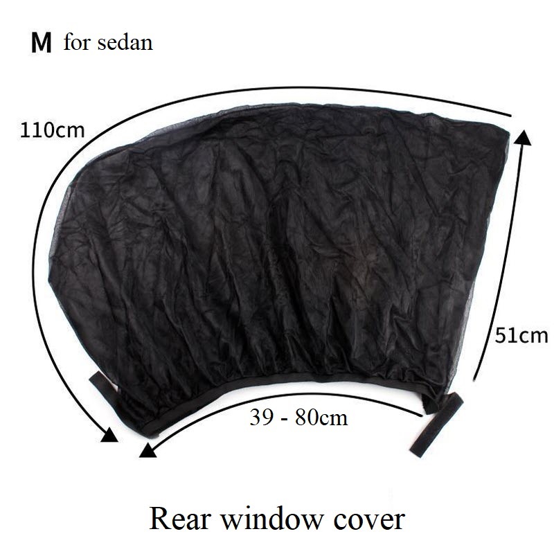 2Pcs Car Side Window Cover Sunshade Sox Socks Curtain Net Solar Shield Sun Shade Mesh Mosquito Dust Protection High Quality