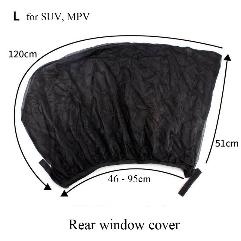 2Pcs Car Side Window Cover Sunshade Sox Socks Curtain Net Solar Shield Sun Shade Mesh Mosquito Dust Protection High Quality