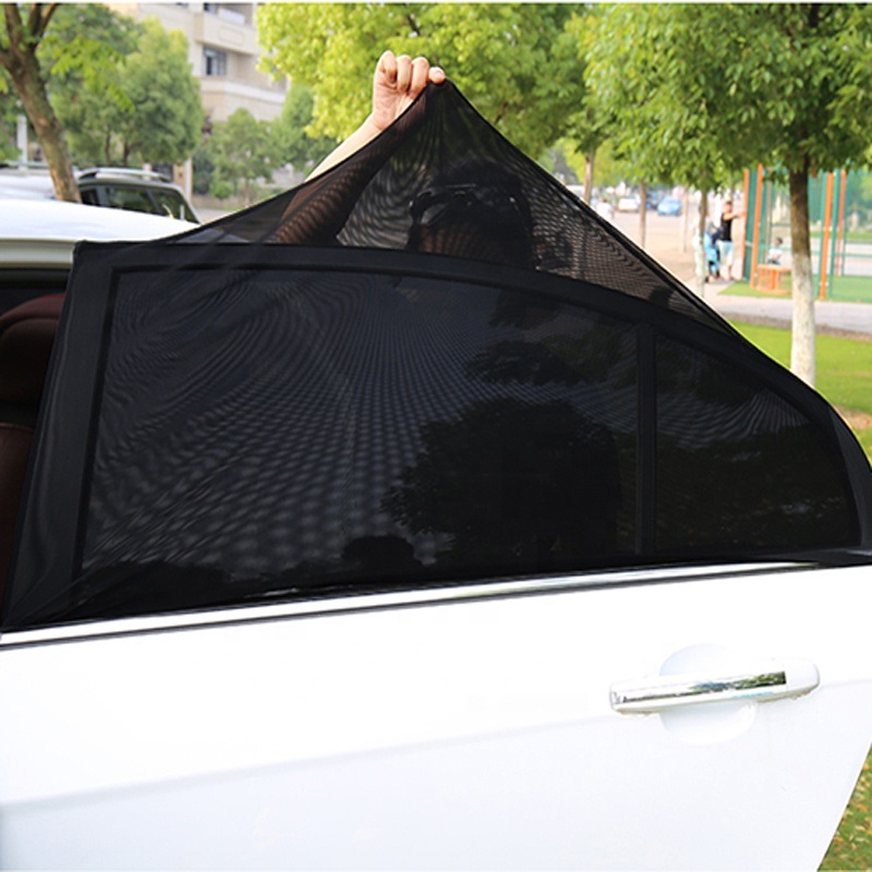 2Pcs Car Side Window Cover Sunshade Sox Socks Curtain Net Solar Shield Sun Shade Mesh Mosquito Dust Protection High Quality