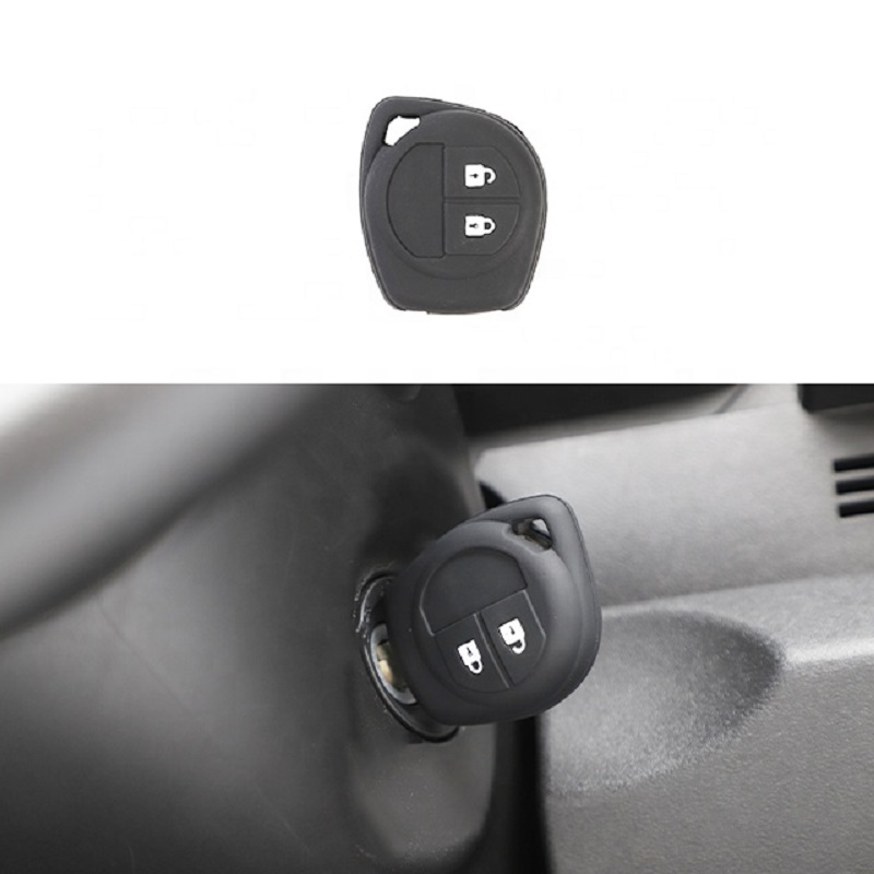 2 Buttons Silicone Car Key Case Cover For Suzuki 
