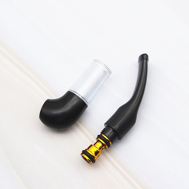 Mini Pipe Outdoor Portable Tool Recycle Cleanable Cigarette Filter Plastic Cigarette Holder Filtration Cleaning Holder Men
