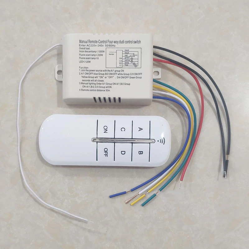 Wireless ON/OFF 220V Lamp Remote Control Switch Receiver Transmitter Controller Indoor Lamp