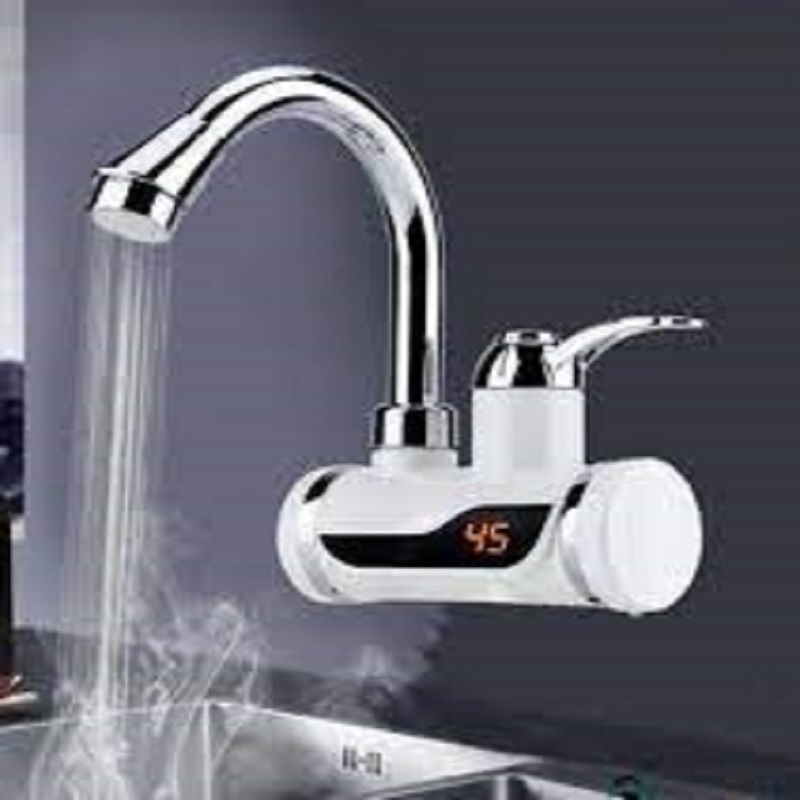 Tankless Electric Water Heater Kitchen Instant Hot Water Tap Temperature Display Faucet Instant Heater 3000W 220V EU Plus