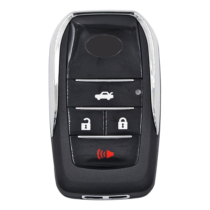 Modified Key 4 Buttons Fob For Toyota Reiz Camry Rav4 Yaris Corolla 4Runner Avlo 2017 2019 Flip Remote Car Key Shell